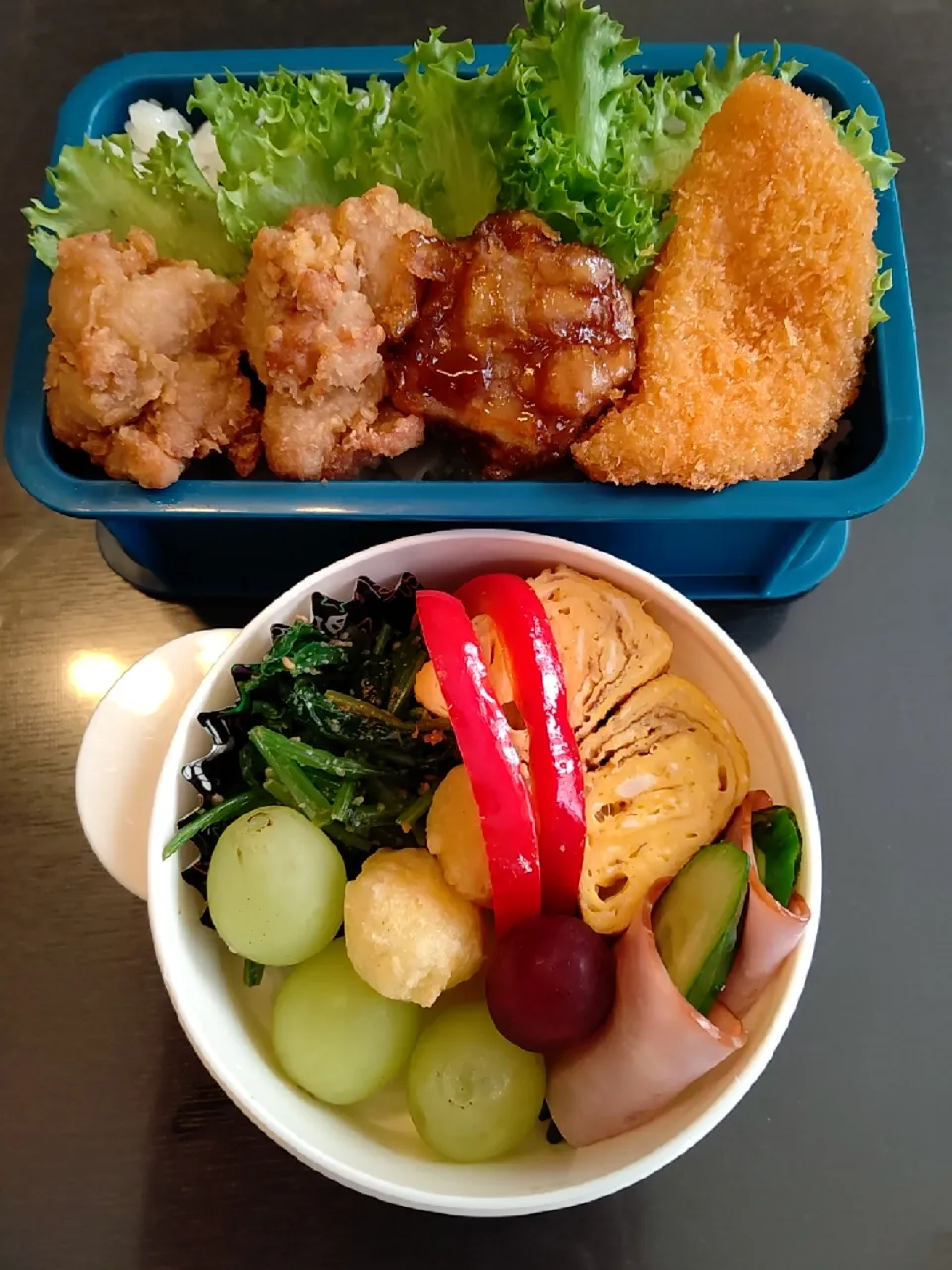 Snapdishの料理写真:鰹節入り卵焼き
簡単なお弁当♡♡|まゆみさん