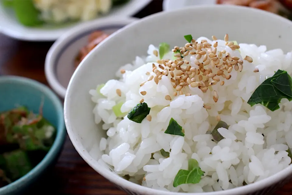 コールラビの葉で菜飯ごはん。|sono.kさん