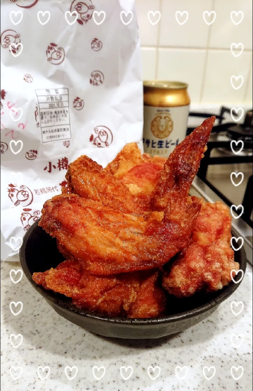 Snapdishの料理写真:ザンギーーー❤️
#大北海道物産展
#本日最終日
#ビール🍺に合う‼️
#昼間からカンパーイ❤️|GGGさん