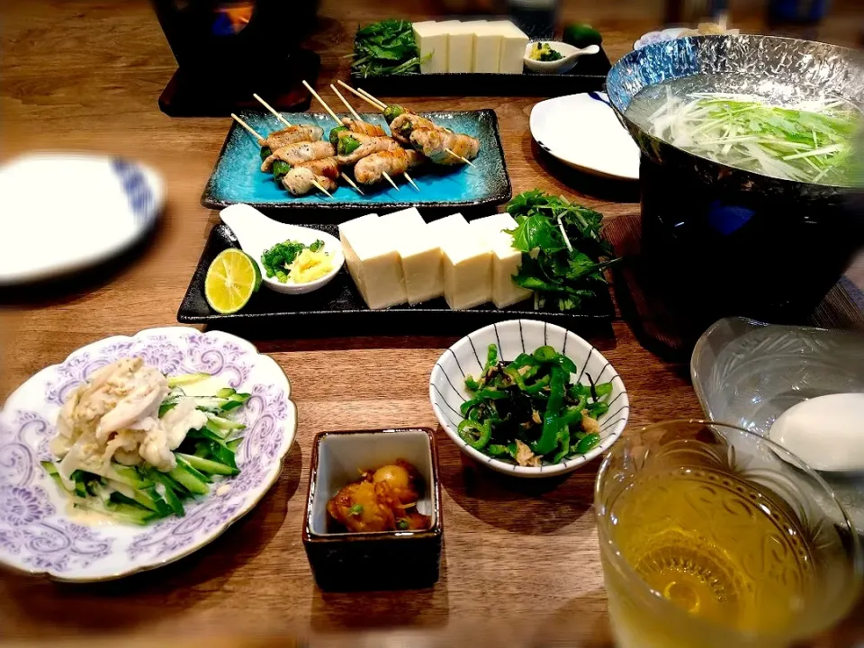 湯豆腐のある食卓|古尾谷りかこさん