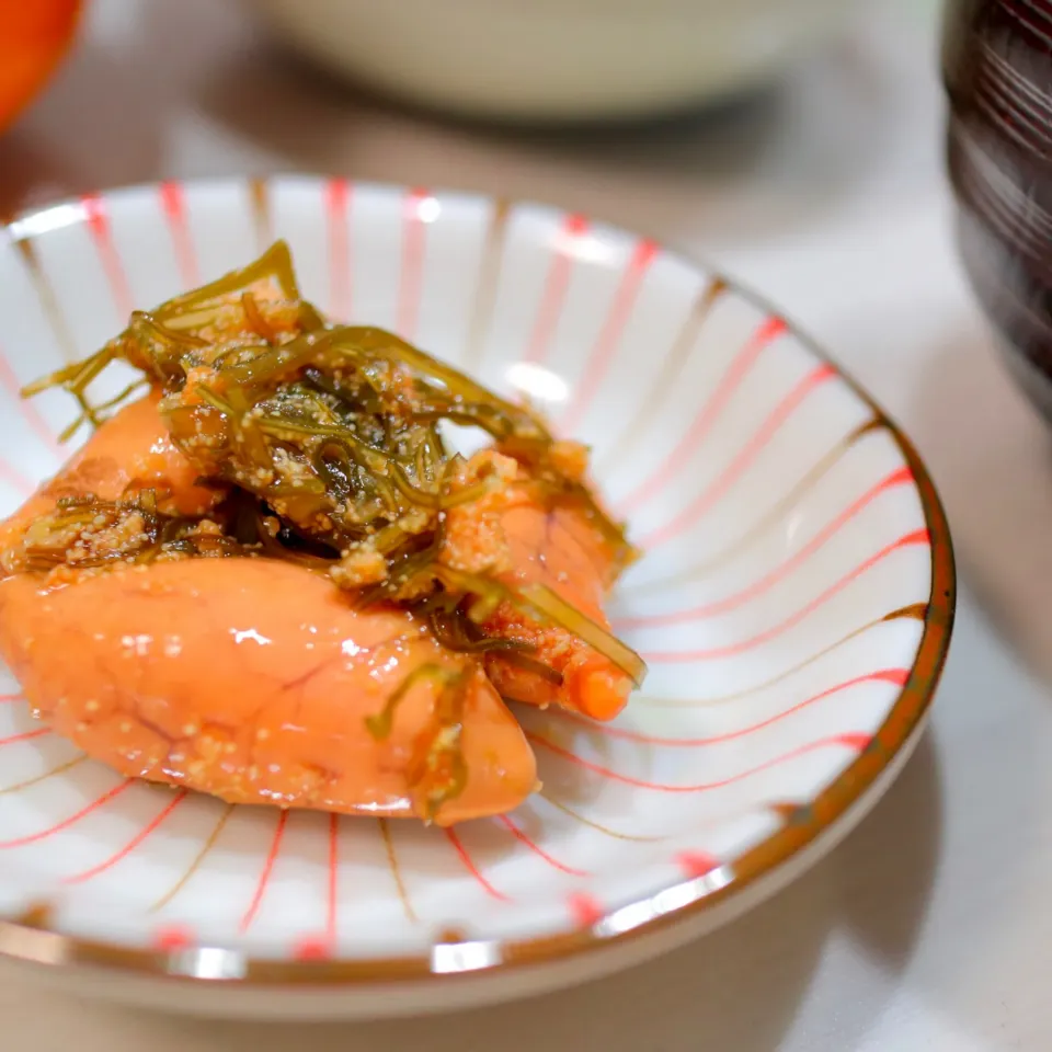 生たらことがごめ昆布の甘辛煮|まゆさん