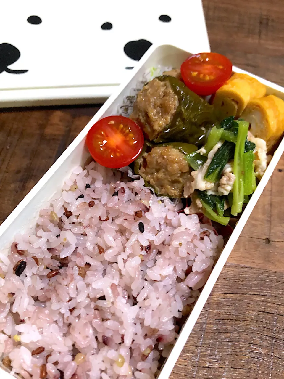 ピーマン肉詰め弁当|ひまさくさん