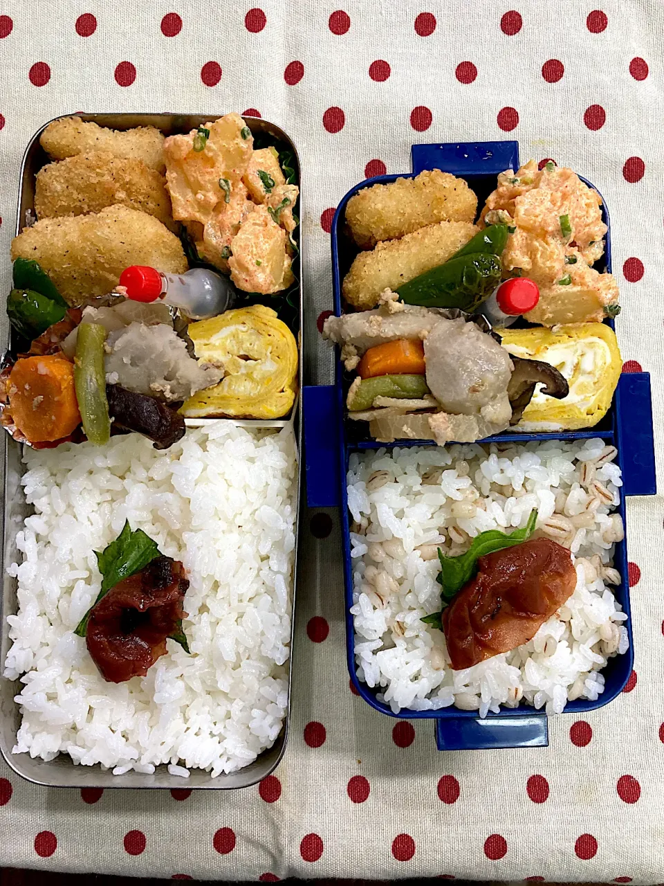 Snapdishの料理写真:10月12日　久々雨降り☔️弁当🍱|sakuramochiさん