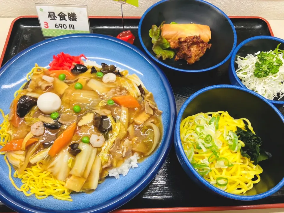 あんかけご飯・ミニラーメンの中華定食|nyama1さん