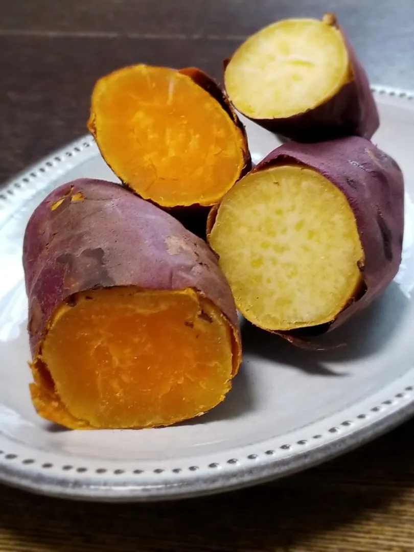 はじめて出会ったさつまいも🍠ハロウィンスイートと大好きな紅はるかの焼きいも|ぱんだのままんさん