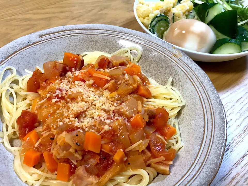 Snapdishの料理写真:ミネストローネパスタ🍝|さおりさん