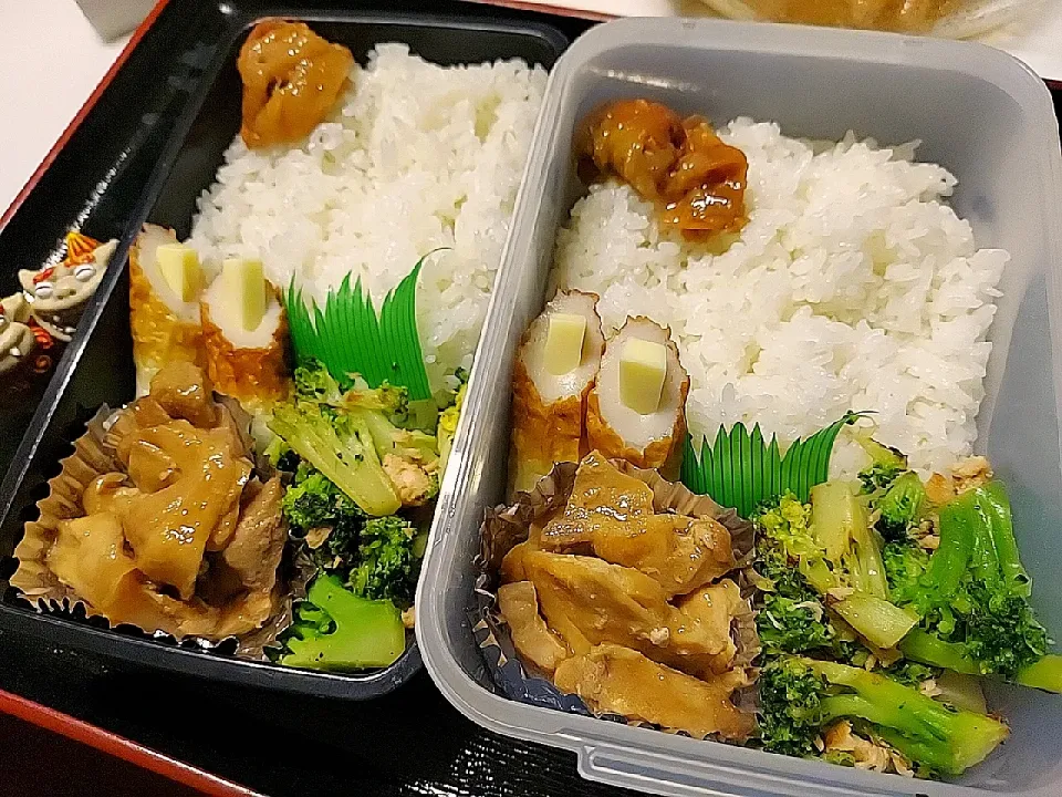 夫弁当、息子弁当|みどりさん