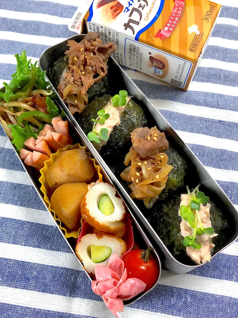 パッカンおにぎり弁当|まめすけ⭐︎さん