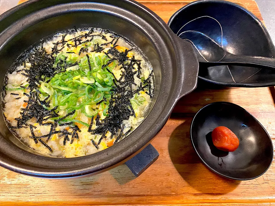 休日の朝ご飯は、雑炊🍲|yokoさん