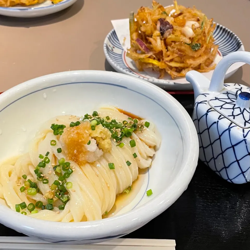 きじょうゆうどん（冷）と地だこ入りかき揚げ|かおるさん