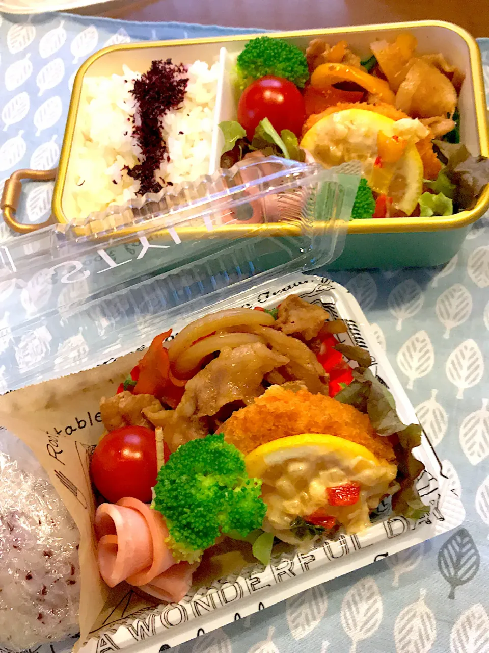 Snapdishの料理写真:2021.10.14  ＊今日のお弁当＊豚肉の甘辛炒め＊|rinrin*mama*さん