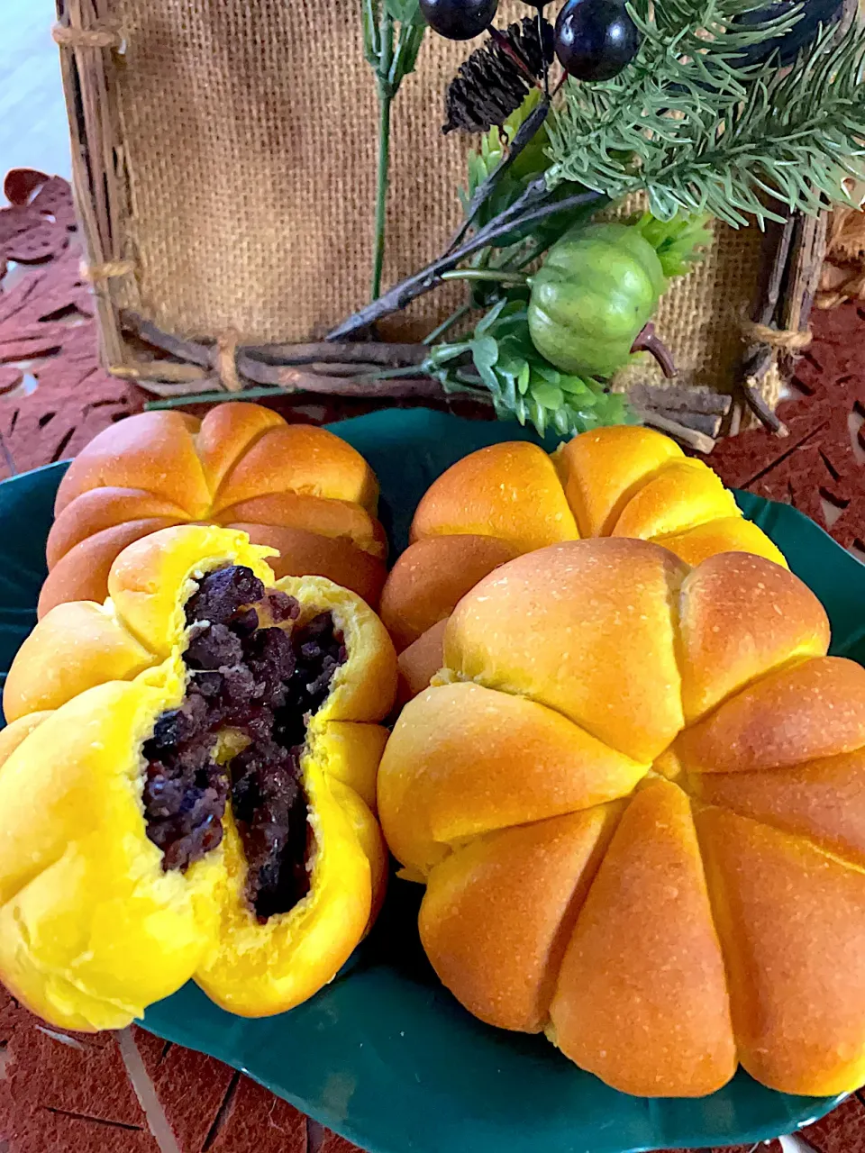 Snapdishの料理写真:パンプキン🎃あんぱん|loveままさん