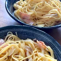 Snapdishの料理写真:きのことベーコンのパスタ|さやさん