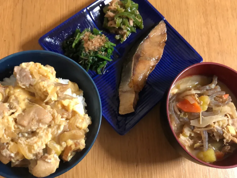 親子丼&豚汁|ここなりさん