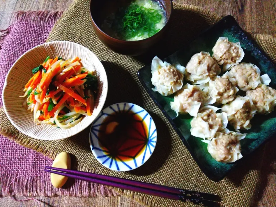 えのきシューマイと彩り野菜のナムル|真希さん