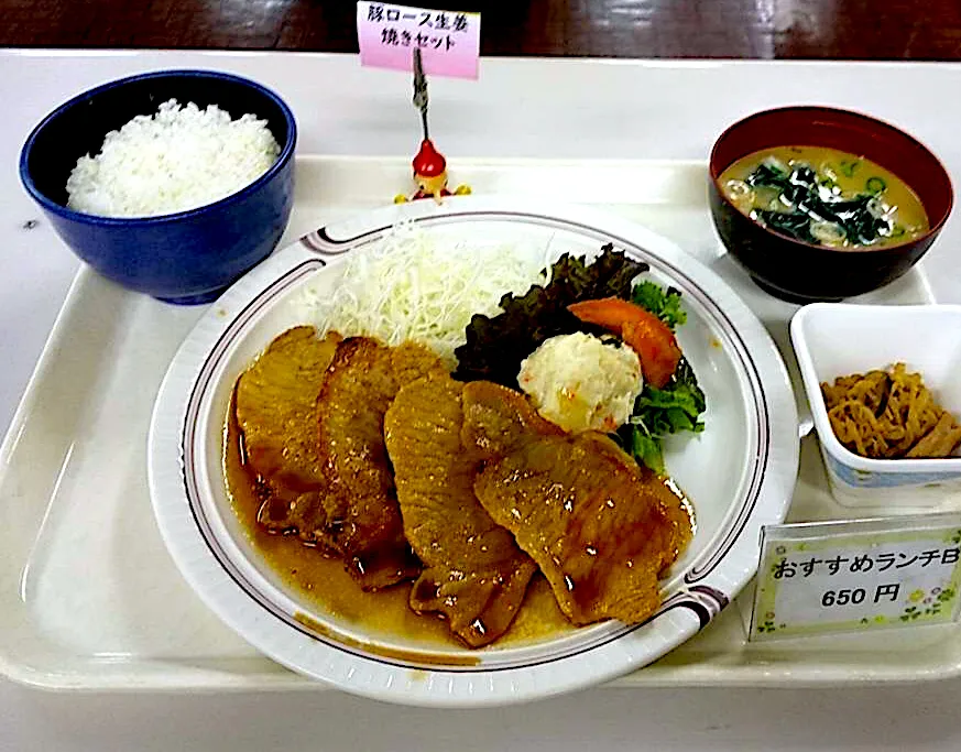 Snapdishの料理写真:豚ロースしょうが焼き定食|nyama1さん