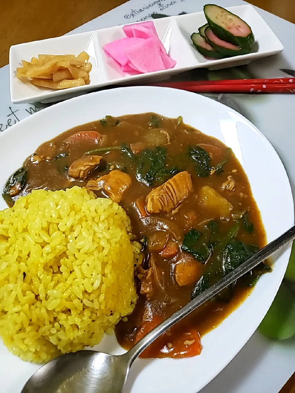 今夜はほうれん草たっぷりチキンカレー|aiさん