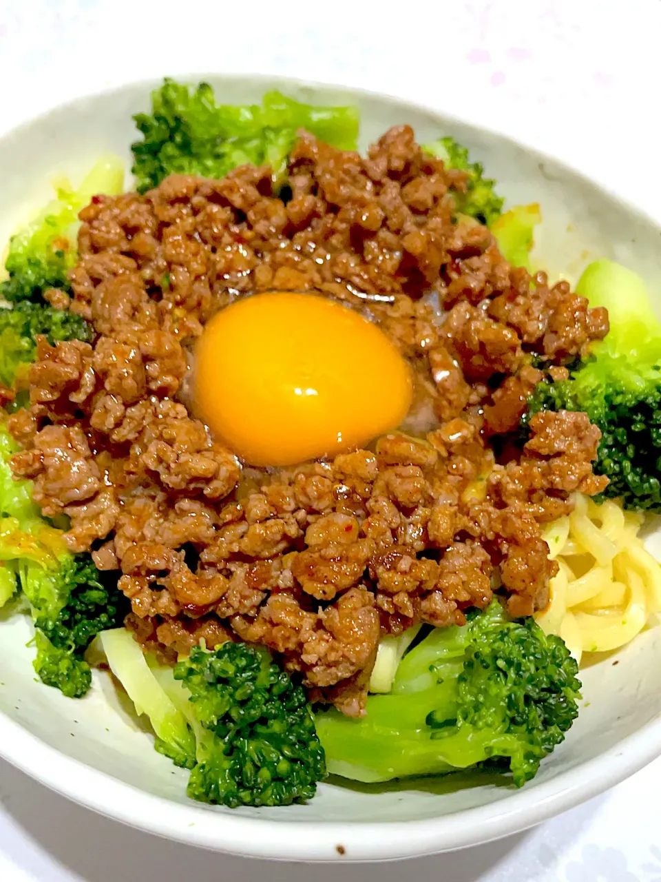 ひき肉入れすぎた汁なし坦々麺|舞さん