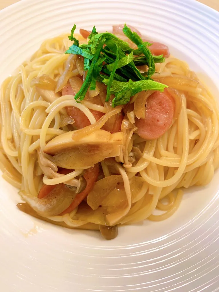 バター香る　きのこの和風パスタ|きい@料理好きサラリーマンさん