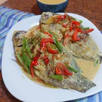 Snapdishの料理写真:Tilapia Surprise😘|margeeさん