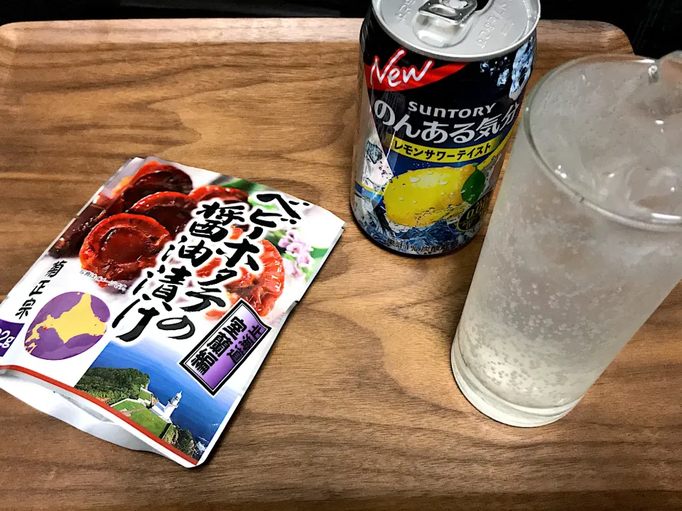 Snapdishの料理写真:北海道　室蘭　ベビーホタテの醤油漬け|Tak@さん