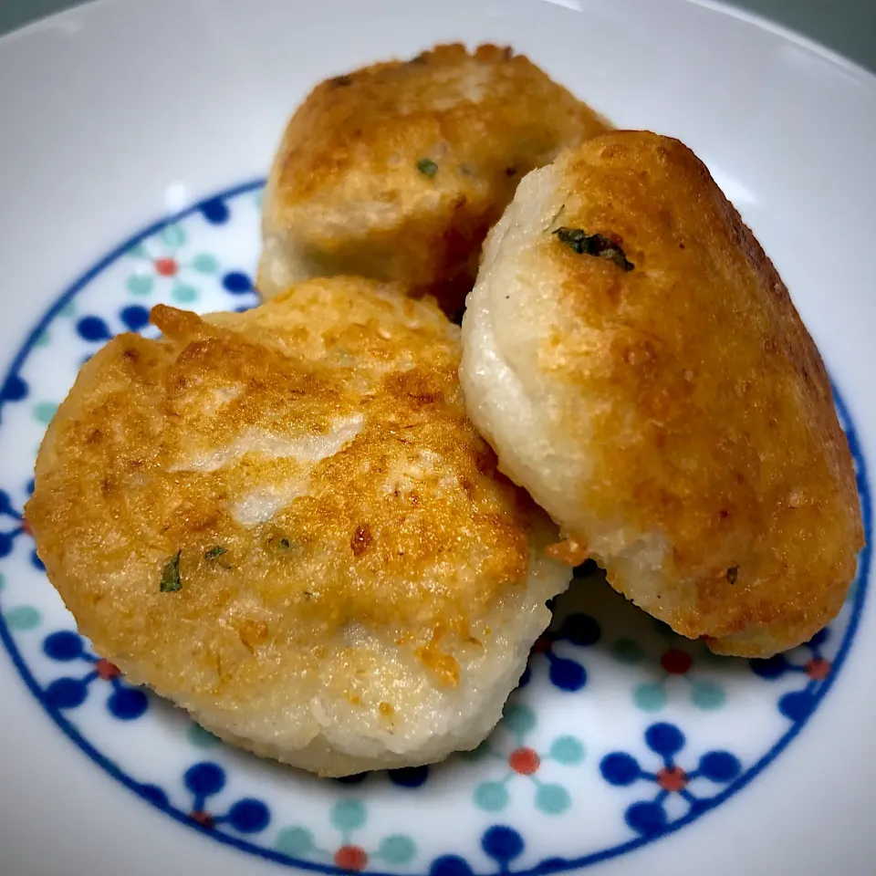 鶏とシソとレンコンのあげしんじょ#幼児食|なちょさん