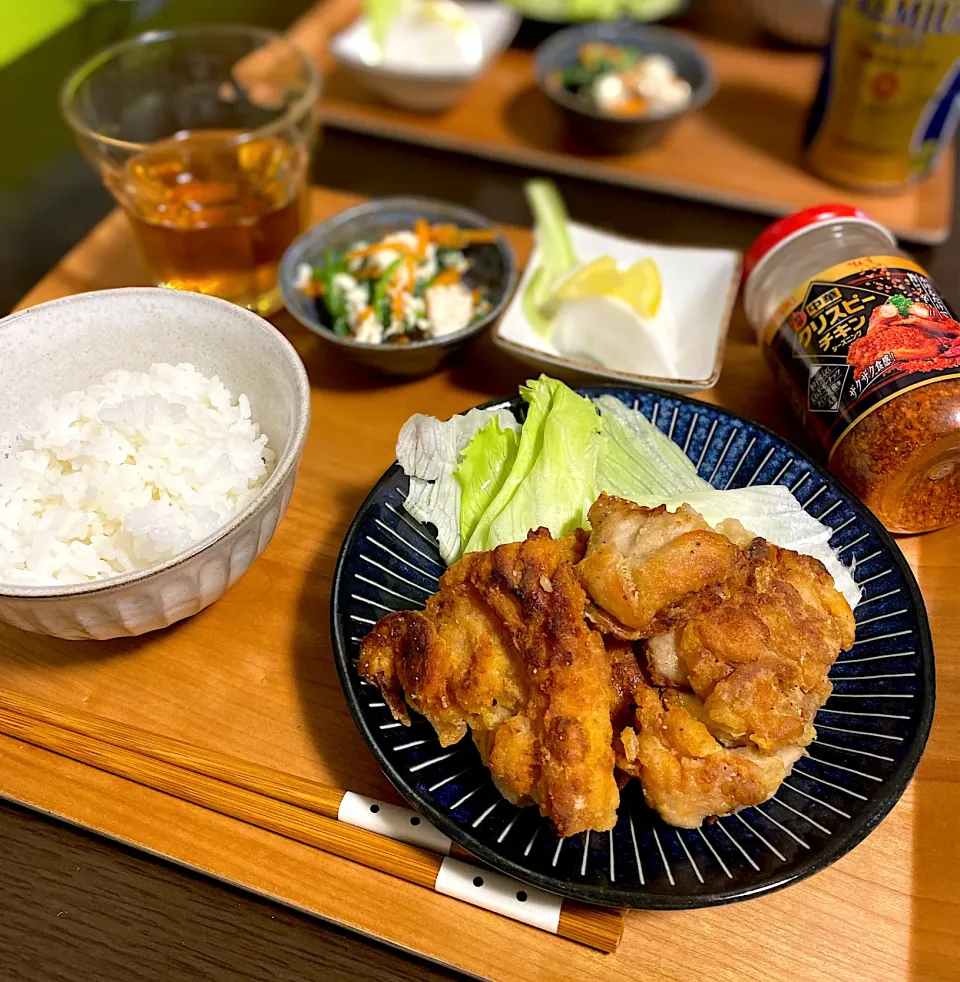 Snapdishの料理写真:フライドチキン
ほうれん草と人参の白和え
かぶのレモンマリネ|ちぐあささん