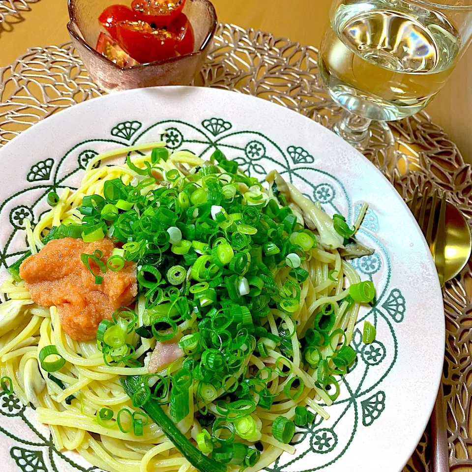 和風明太スパゲッティ🍝|かなママさん