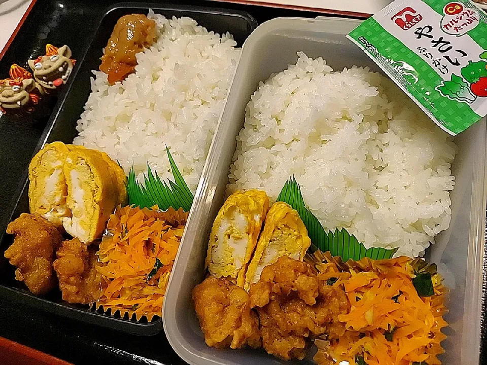 夫弁当、息子弁当|みどりさん