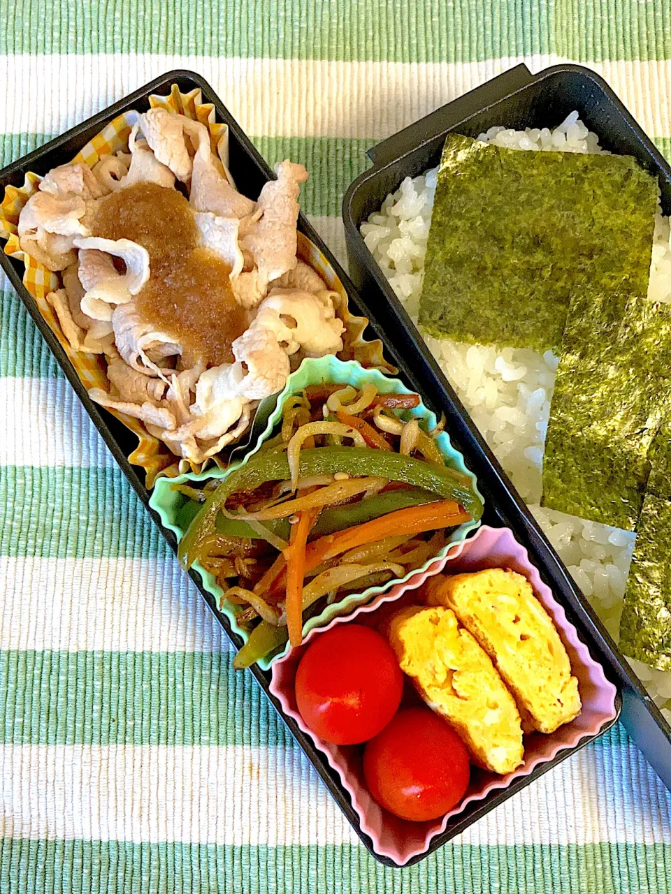 10/18☆旦那☆豚しゃぶ弁当|ちーさん