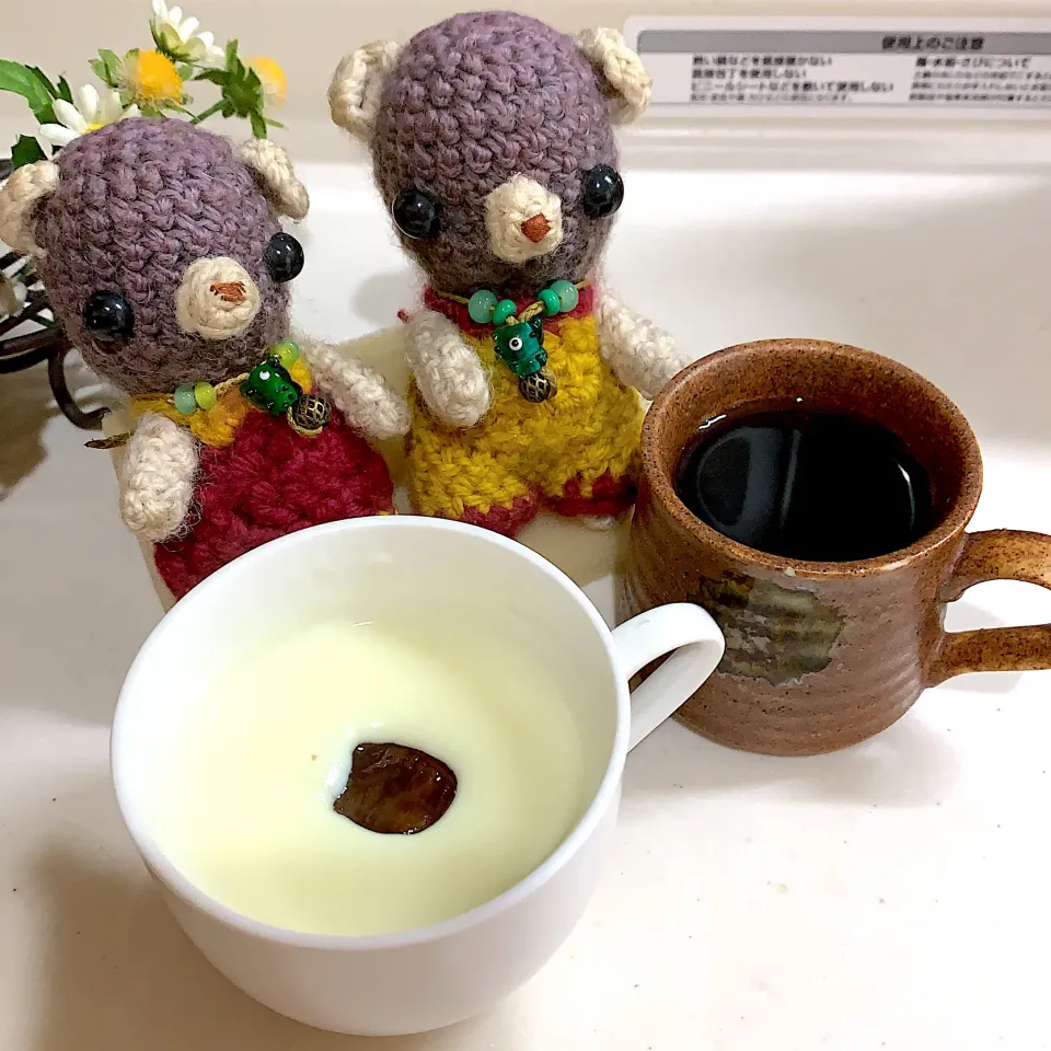 Snapdishの料理写真:おやつの時間今朝も熱々ブラマンジェ(´∀｀*)|chagashiさん