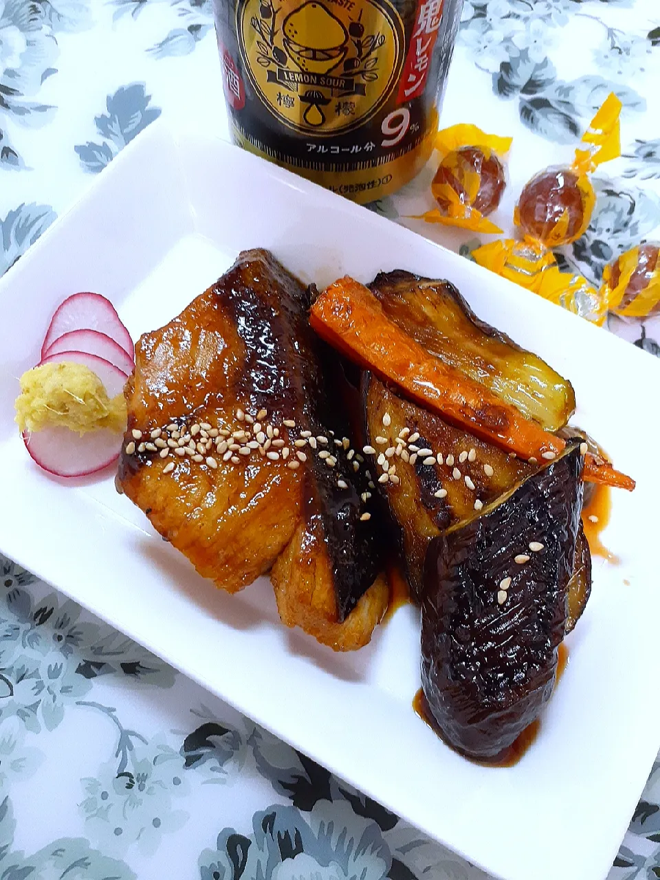 🔷🐟鰤と🍁🍂🍆秋茄子のカンロ醤油照焼き🔷|@きなこさん