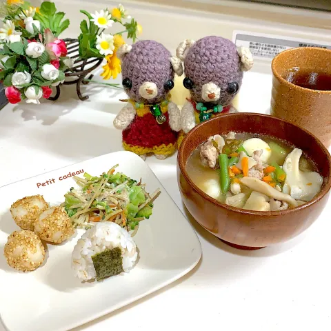 「料亭の味 減塩（だし入り）」を使ってみたSnapdishの料理・レシピ写真:お昼ごはん( ´ ▽ ` )