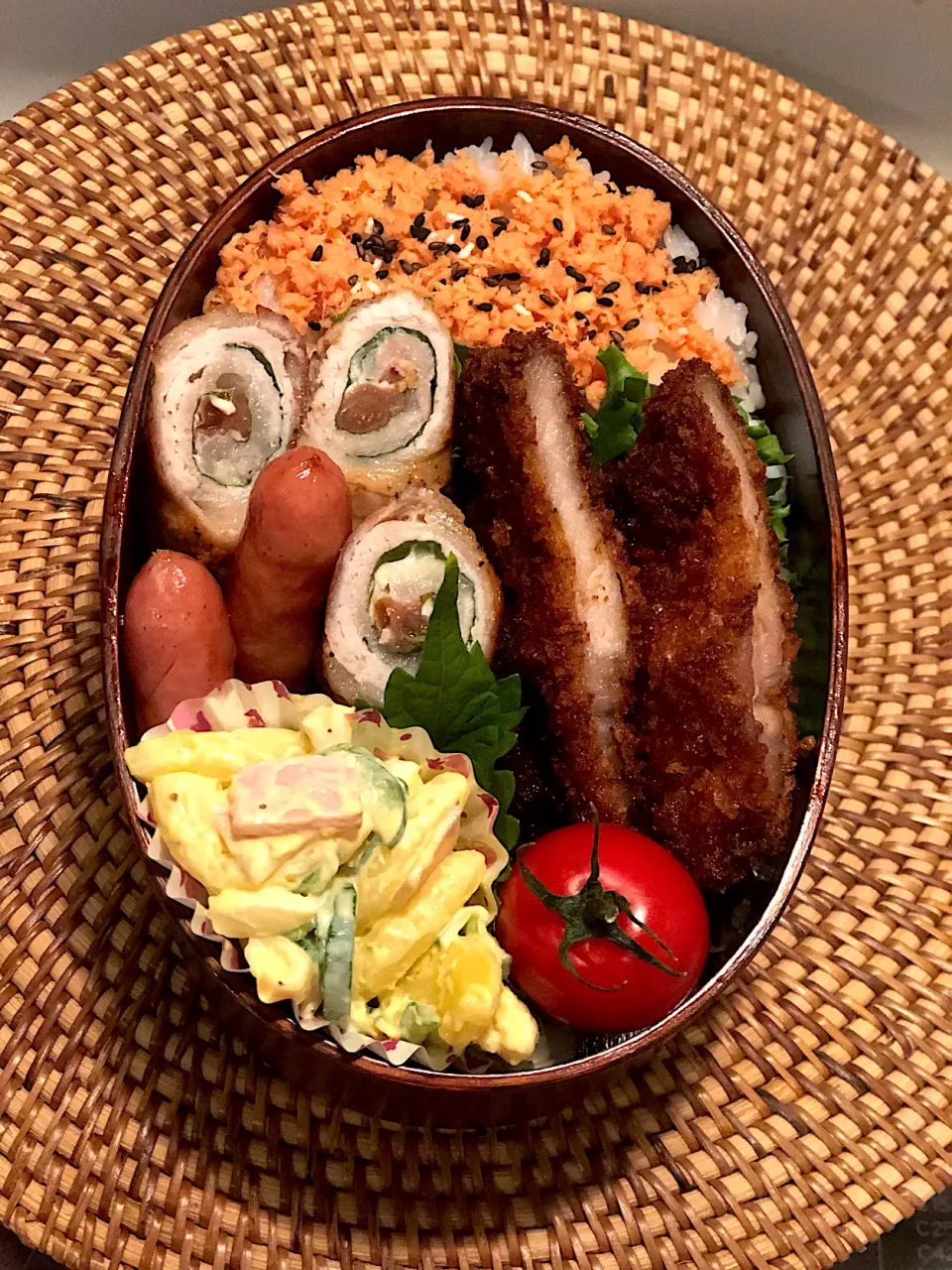 豚肉の梅しそチーズ巻き弁当🐷|Nikoさん