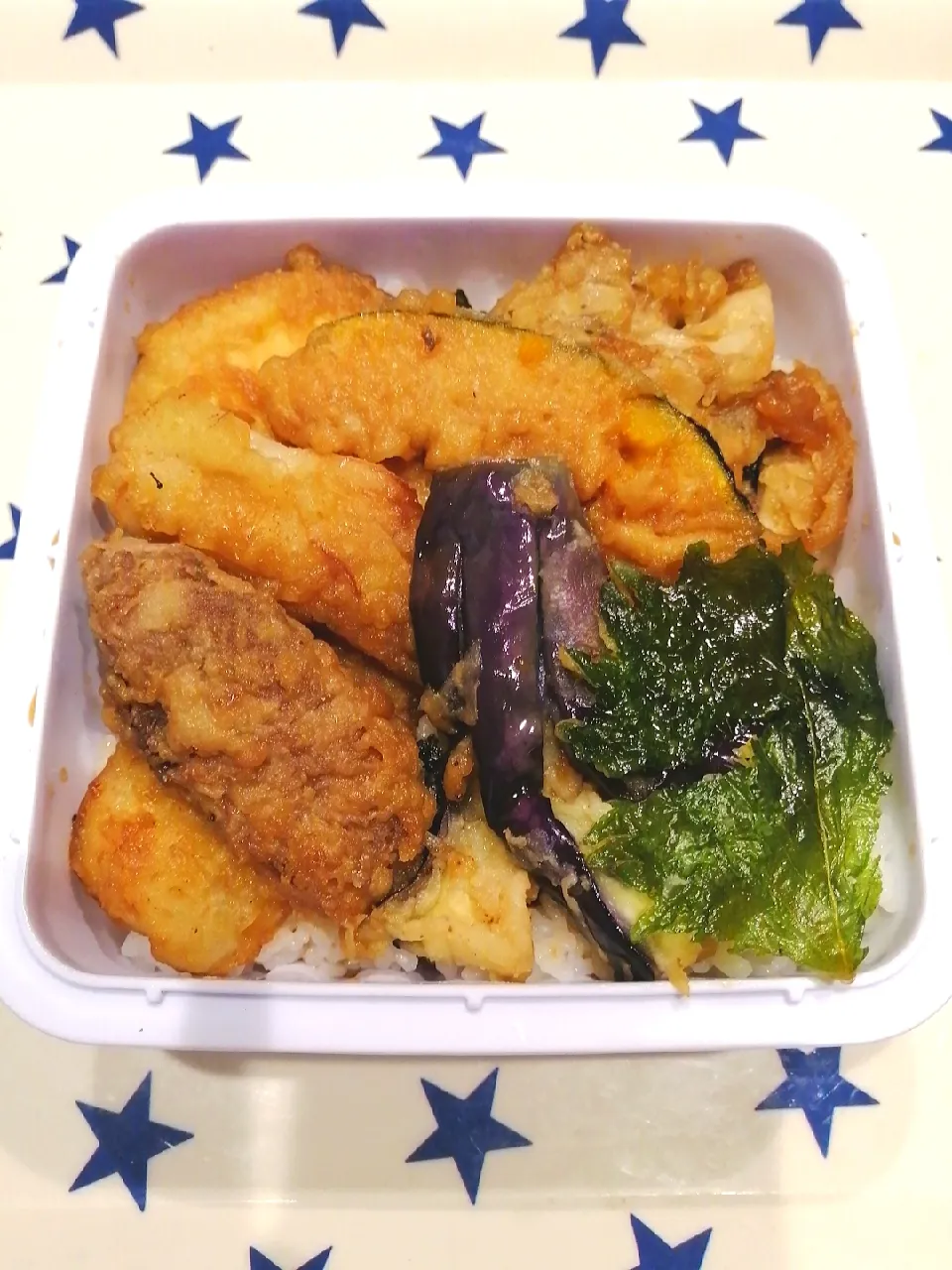 余り物で天丼弁当|ぉまみさん