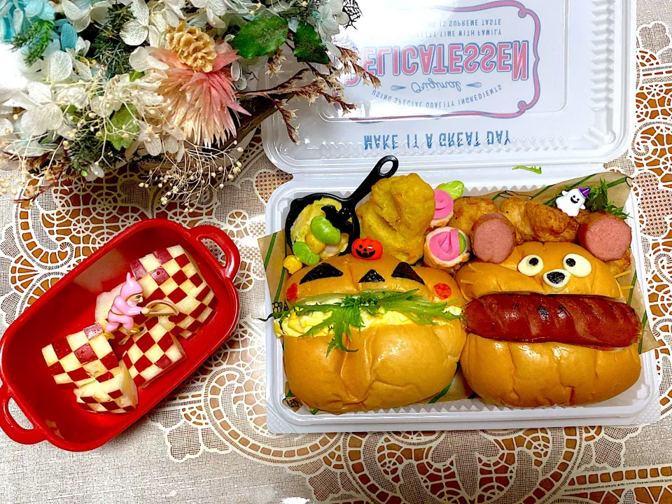 2021.10.20の娘弁当はハロウィンサンドイッチ弁当🎃|makoさん