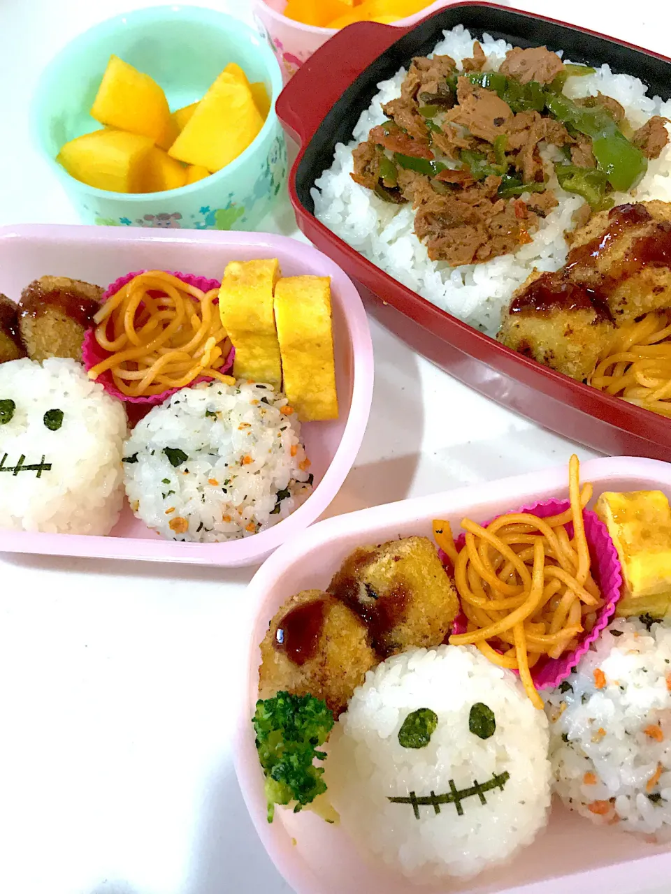 Snapdishの料理写真:家族のお弁当👨👧🧒 21'1020|ももち弁当🍙さん