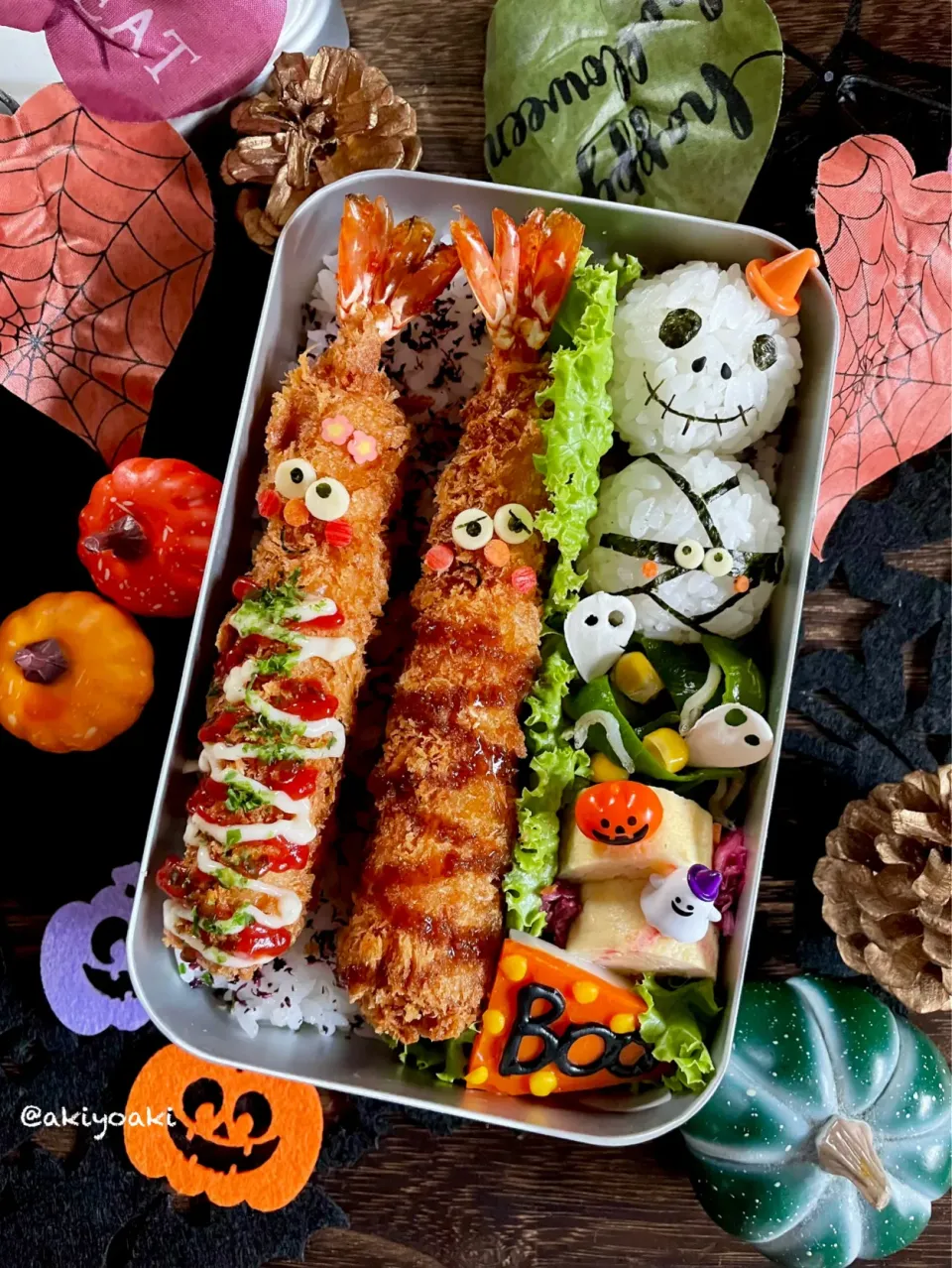 ハロウィンノッポさん弁当|Akiyoෆ¨̮⑅さん