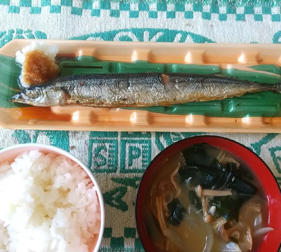 サンマの塩焼き定食|アリーナ香貫くんさん