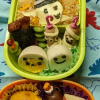 Snapdishの料理写真:ハロウィンおばけ弁当|ゆっきぃさん