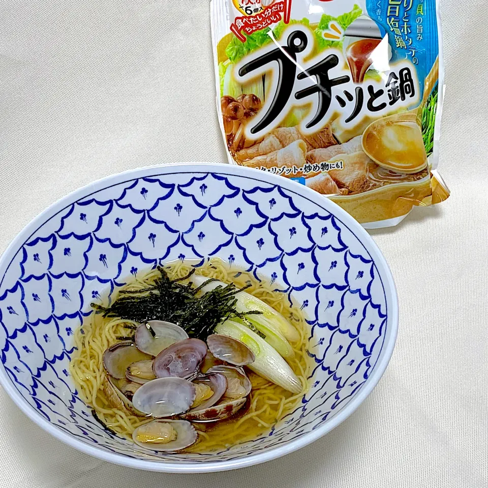 プッチと鍋であさりラーメン|chanchiiさん