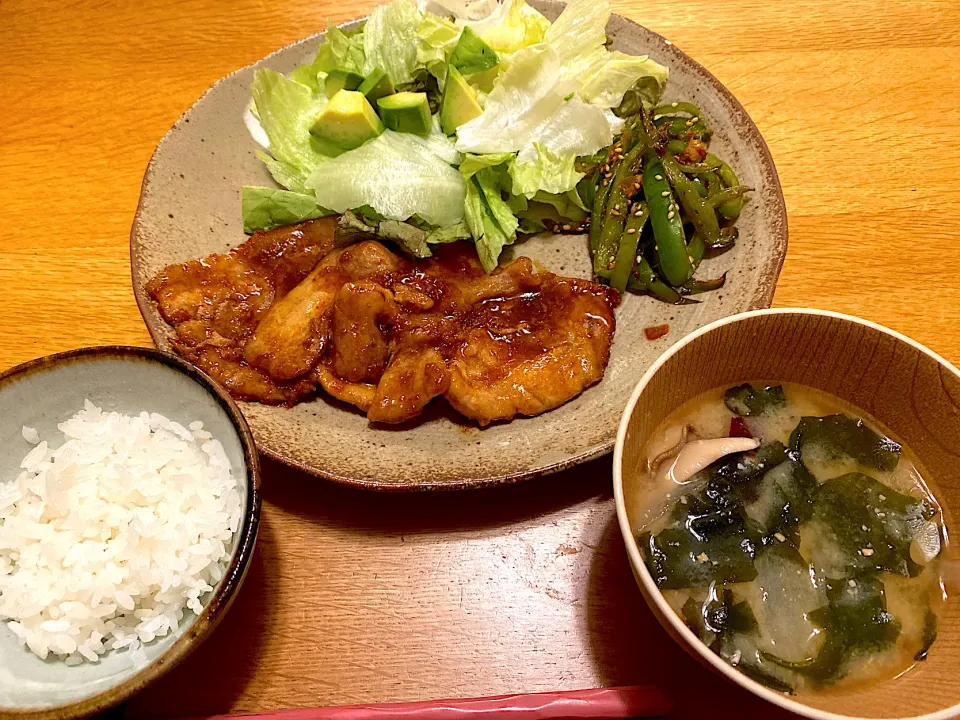 晩ごはん   豚肉生姜焼き|aireimamaさん