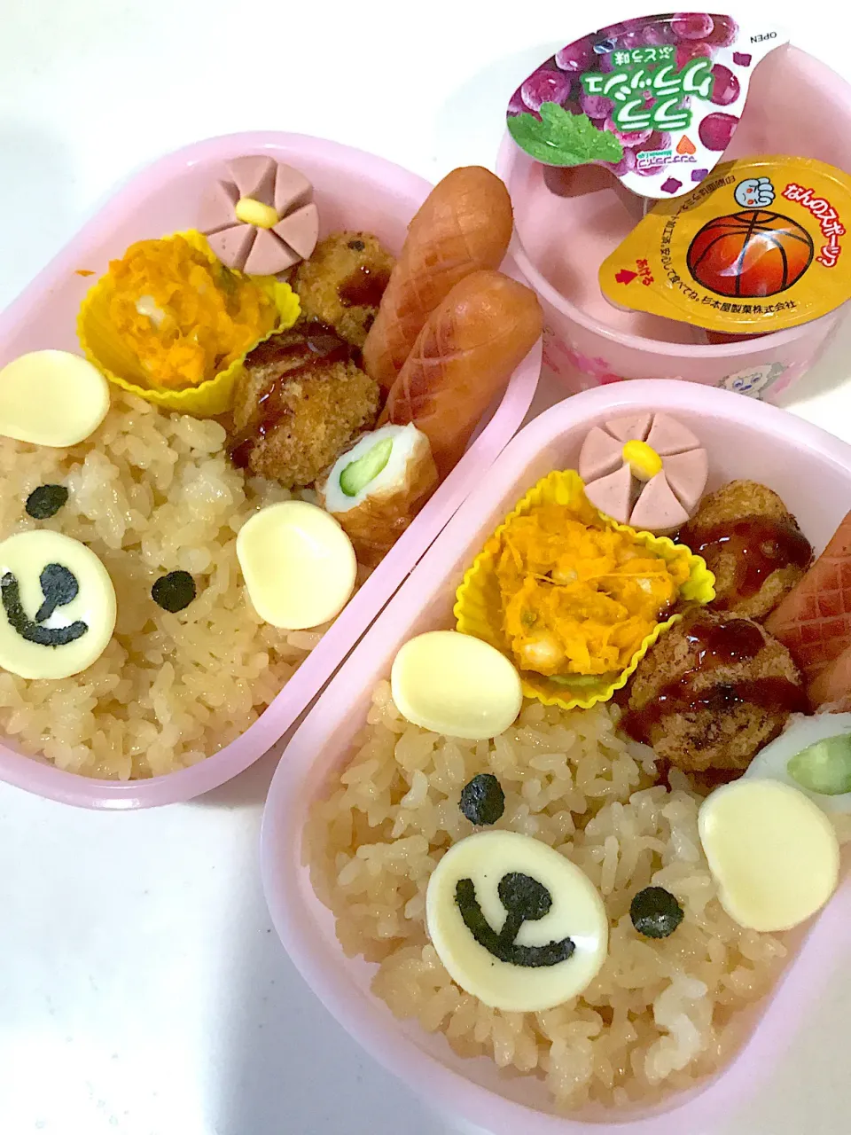 娘たち(年少•1歳7ヶ月)お弁当👧🧒 21'1021|ももち弁当🍙さん