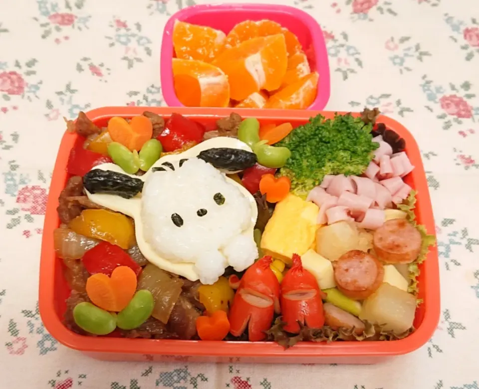 ポチャッコ弁当❤️|みちゅあしさん