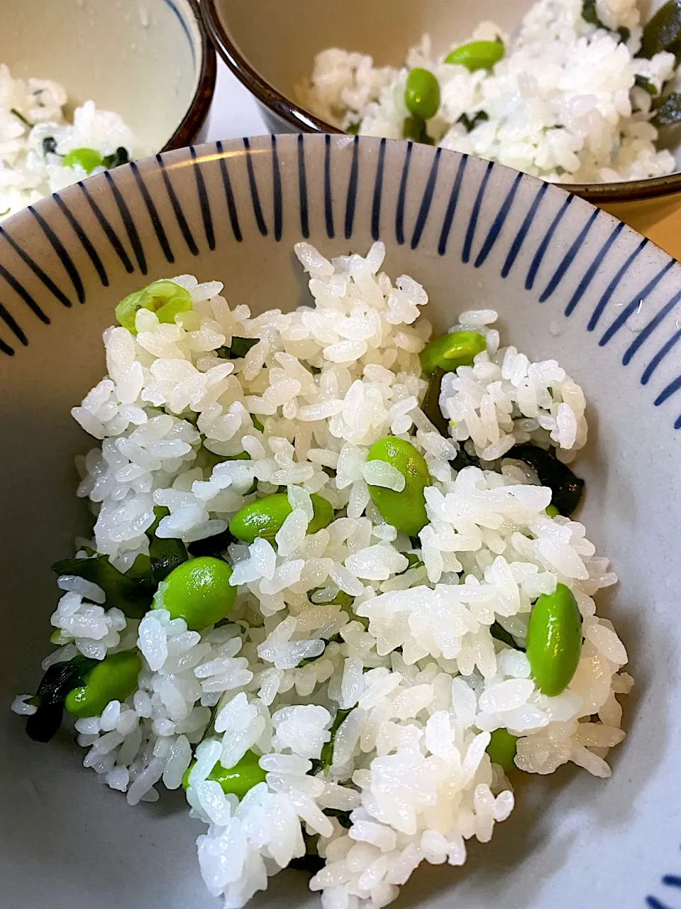 枝豆とワカメご飯|yuiさん