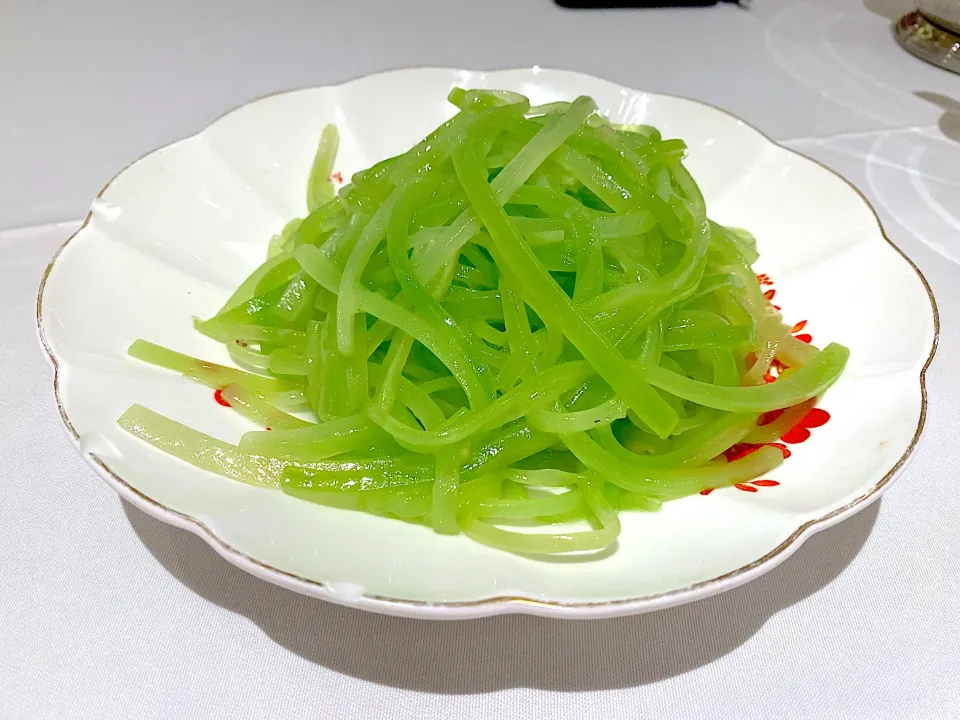 Sautéed shredded lettuce shoots|skyblueさん