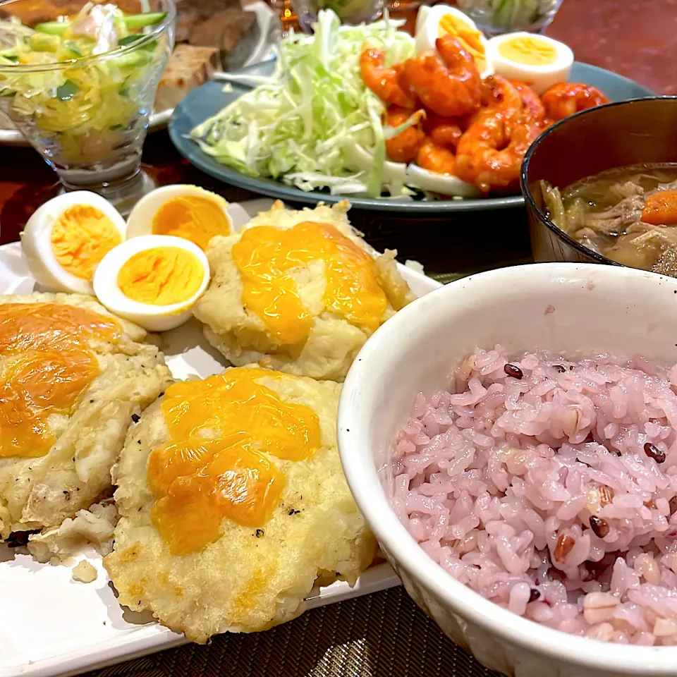 しいたけを器にしたマッシュポテト焼き|mokoさん