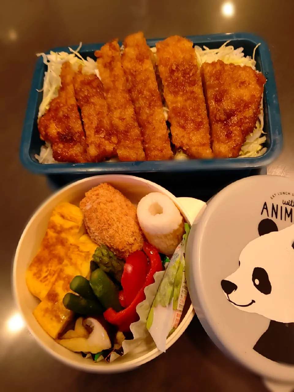 Snapdishの料理写真:ソースカツ丼弁当|まゆみさん