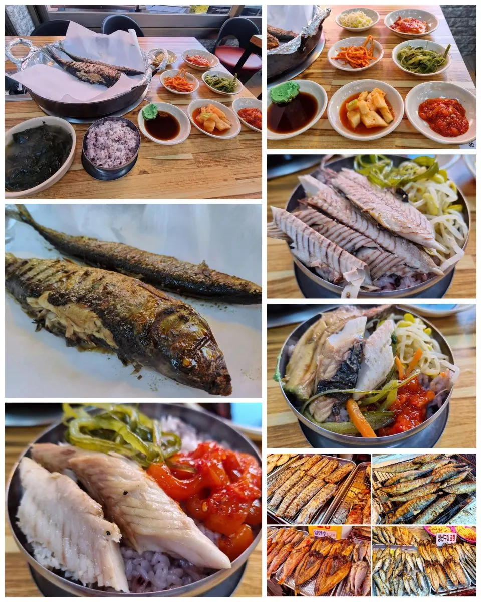 Snapdishの料理写真:grilled fish for lunch at Soraepogu fish market|steven z.y.さん