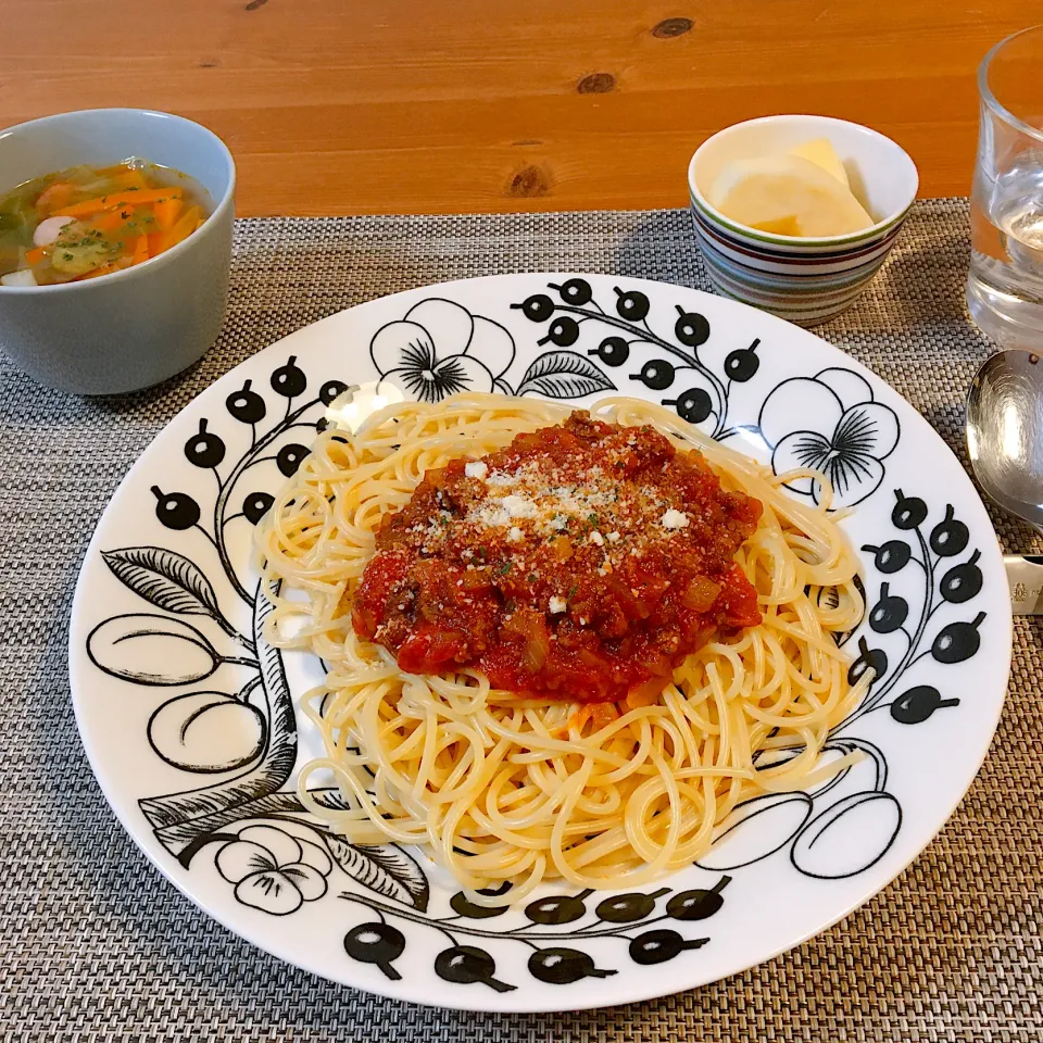 Snapdishの料理写真:ミートソーススパゲティ|Norikoさん